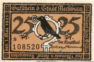 Német Birodalom / Weimari Köztársaság / Merseburg 1921. 5Pf + 10Pf + 20Pf + 50Pf(6x) összesen 10klf ...