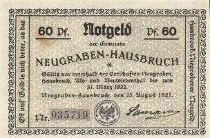 Német Birodalom / Weimari Köztársaság / Neugraben-Hausbruck 1921. 40Pf + 60Pf + 75Pf + 100Pf 4klf db...