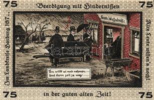 Német Birodalom / Weimari Köztársaság / Neugraben-Hausbruck 1921. 40Pf + 60Pf + 75Pf + 100Pf 4klf db...