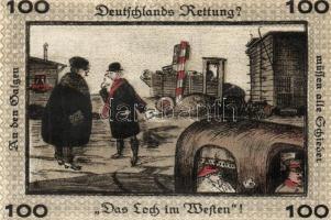 Német Birodalom / Weimari Köztársaság / Neugraben-Hausbruck 1921. 40Pf + 60Pf + 75Pf + 100Pf 4klf db...