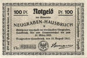 Német Birodalom / Weimari Köztársaság / Neugraben-Hausbruck 1921. 40Pf + 60Pf + 75Pf + 100Pf 4klf db...