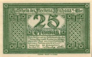 Német Birodalom / Weimari Köztársaság / Neuhaus 1921. 10Pf + 25Pf + 50Pf 3klf db, teljes sor T:I