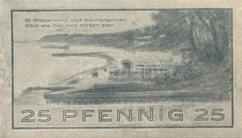 Német Birodalom / Weimari Köztársaság / Niendorf 1921. 25Pf + 50Pf + 75Pf 3klf db, teljes sor T:I