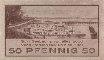 Német Birodalom / Weimari Köztársaság / Niendorf 1921. 25Pf + 50Pf + 75Pf 3klf db, teljes sor T:I