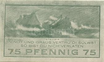 Német Birodalom / Weimari Köztársaság / Niendorf 1921. 25Pf + 50Pf + 75Pf 3klf db, teljes sor T:I