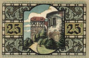 Német Birodalom / Weimari Köztársaság / Nordhausen 1921. 25Pf(2x) + 50Pf(2x) + 75Pf(2x) 6klf db, tel...