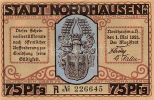 Német Birodalom / Weimari Köztársaság / Nordhausen 1921. 25Pf(2x) + 50Pf(2x) + 75Pf(2x) 6klf db, tel...