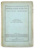 1942 Hidrológiai Közlöny XXII. évfolyam 1-6.
