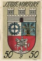 Német Birodalom / Weimari Köztársaság / Nortof 1920. 25Pf + 50Pf + 75Pf 3klf db, teljes sor T:I