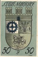 Német Birodalom / Weimari Köztársaság / Nortof 1920. 25Pf + 50Pf + 75Pf 3klf db, teljes sor T:I