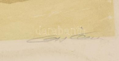 Boris O'Klein (1893-1985): Ca veut blau! (Kék akar lenni! ) Karikatúra. Litográfia, papír, jelz...