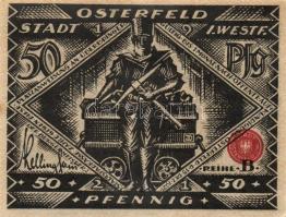 Német Birodalom / Weimari Köztársaság / Osterfeld 1921. 50Pf(2x) + 75Pf + 100Pf + 150Pf(2x) összesen 6klf db, teljes sor T:I