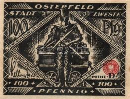 Német Birodalom / Weimari Köztársaság / Osterfeld 1921. 50Pf(2x) + 75Pf + 100Pf + 150Pf(2x) összesen...