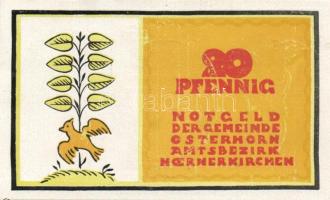 Német Birodalom / Weimari Köztársaság / Osterhorn D.N. 20Pf + 30f + 40Pf + 60Pf + 70Pf + 80Pf 6klf db, teljes sor T:I