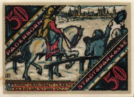 Német Birodalom / Weimari Köztársaság / Padeborn 1921. 25Pf + 50Pf + 75Pf + 1M + 2M 4klf db, teljes ...