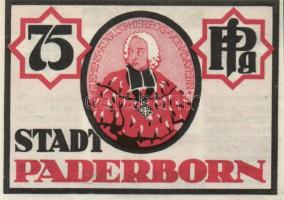 Német Birodalom / Weimari Köztársaság / Padeborn 1921. 50Pf + 75Pf + 1M + 2M 4klf db, teljes sor T:I