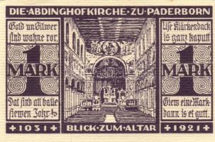 Német Birodalom / Weimari Köztársaság / Padeborn 1921. 50Pf + 75Pf + 1M 3klf db, teljes sor T:I