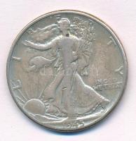 Amerikai Egyesült Államok 1945. 1/2$ Ag Walking Liberty T:3 USA 1945. 1/2 Dollar Ag Walking Liberty C:F  Krause KM#142