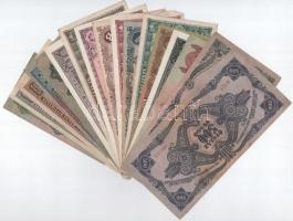 16db-os pengő bankjegy tétel, mind különféle, közte 1930. 20P T:II-III
