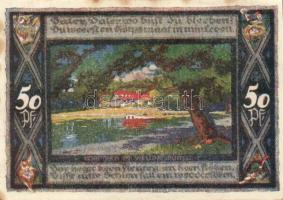 Német Birodalom / Weimari Köztársaság / Poppenbüttel 1921. 50Pf(10x) 10klf db, teljes sor T:I