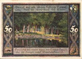 Német Birodalom / Weimari Köztársaság / Poppenbüttel 1921. 50Pf(10x) 10klf db, teljes sor T:I