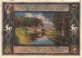 Német Birodalom / Weimari Köztársaság / Poppenbüttel 1921. 50Pf(10x) 10klf db, teljes sor T:I