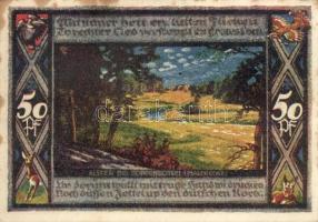 Német Birodalom / Weimari Köztársaság / Poppenbüttel 1921. 50Pf(10x) 10klf db, teljes sor T:I