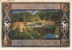 Német Birodalom / Weimari Köztársaság / Poppenbüttel 1921. 50Pf(10x) 10klf db, teljes sor T:I