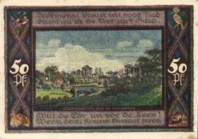 Német Birodalom / Weimari Köztársaság / Poppenbüttel 1921. 50Pf(10x) 10klf db, teljes sor T:I