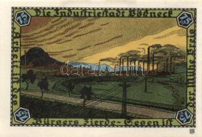 Német Birodalom / Weimari Köztársaság / Pößneck D.N. 20Pf(3x) + 25Pf(2x) + 50Pf(2x) + 75Pf(3x) összesen 10klf db, teljes sor T:I