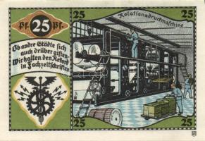 Német Birodalom / Weimari Köztársaság / Pößneck D.N. 20Pf(3x) + 25Pf(2x) + 50Pf(2x) + 75Pf(3x) össze...