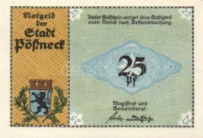 Német Birodalom / Weimari Köztársaság / Pößneck D.N. 20Pf(3x) + 25Pf(2x) + 50Pf(2x) + 75Pf(3x) össze...