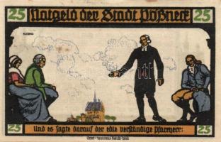 Német Birodalom / Weimari Köztársaság / Pößneck 1921. 25Pf(3x) + 50Pf(3x) + 75Pf(4x) összesen 10klf ...