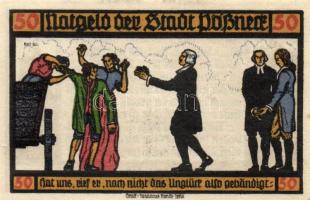 Német Birodalom / Weimari Köztársaság / Pößneck 1921. 25Pf(3x) + 50Pf(3x) + 75Pf(4x) összesen 10klf ...