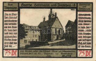 Német Birodalom / Weimari Köztársaság / Pößneck 1921. 25Pf(3x) + 50Pf(3x) + 75Pf(4x) összesen 10klf ...