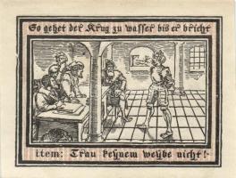 Német Birodalom / Weimari Köztársaság / Pritzwalk 1922. 50Pf(2x) + 75Pf(2x) + 1M(2x) + 1,50M(2x) + 2...