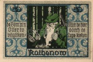 Német Birodalom / Weimari Köztársaság / Rathenow D.N. 50Pf(2x) + 75Pf(2x) + 90Pf(2x) 6klf db, teljes...