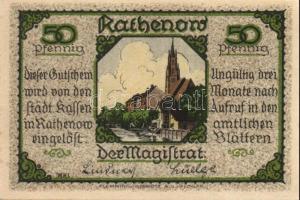 Német Birodalom / Weimari Köztársaság / Rathenow D.N. 50Pf(2x) + 75Pf(2x) + 90Pf(2x) 6klf db, teljes...