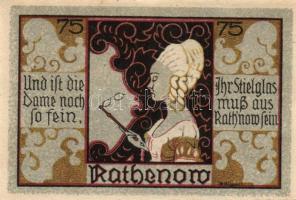 Német Birodalom / Weimari Köztársaság / Rathenow D.N. 50Pf(2x) + 75Pf(2x) + 90Pf(2x) 6klf db, teljes...