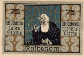 Német Birodalom / Weimari Köztársaság / Rathenow D.N. 50Pf(2x) + 75Pf(2x) + 90Pf(2x) 6klf db, teljes...