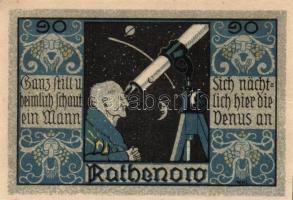 Német Birodalom / Weimari Köztársaság / Rathenow D.N. 50Pf(2x) + 75Pf(2x) + 90Pf(2x) 6klf db, teljes...