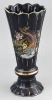 Seramix Török díszes váza, porcelán, jelzett, kopásnyomokkal, m: 30 cm