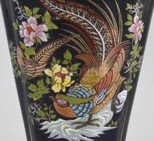 Seramix Török díszes váza, porcelán, jelzett, kopásnyomokkal, m: 30 cm