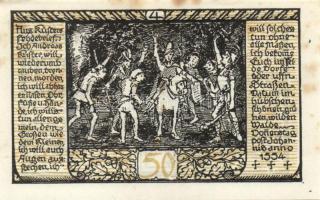 Német Birodalom / Weimari Köztársaság / Rieder 1921. 50Pf(7x) 7klf db, teljes sor T:I