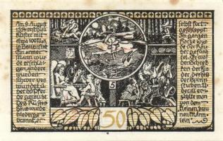 Német Birodalom / Weimari Köztársaság / Rieder 1921. 50Pf(7x) 7klf db, teljes sor T:I