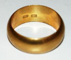 Próbanyomattal ellátott réz gyűrű