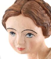 Jelzés nélkül: Péklány. Faragott, kézzel festett fa. Hibátlan, m: 70 cm