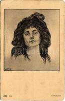 Lady art postcard. Serie 125. (6 Dessins) s: S. Watin (EB)