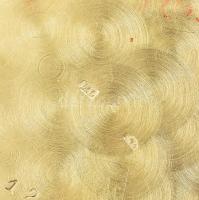 Arany (Au/14k) tokos Omega 1939 körül, mechanikus, férfi karóra, barna bőrszíjjal, működik. d:36mm (...