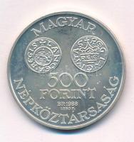 1988. 500Ft Ag "Szent István" T:BU Adamo EM102